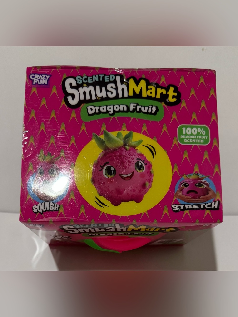 Scented Dragon Fruit Squishy Toy - Bright Pink